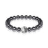 Équilibre | Argent & Hématite | Cristal Yin Yang